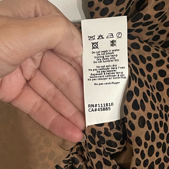 MICHAEL KORS COLLECTION Cheetah Print Stretch Crepe Shift Leopard Print Dress 2 - Picture 7 of 8
